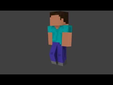 new rig! w/ sharp bends! (Minecraft Animation Test)