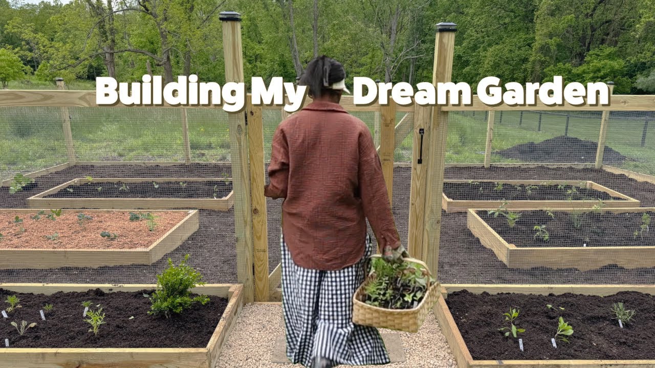 Watch Us Create a BEAUTIFUL Garden With A Fence From Scratch