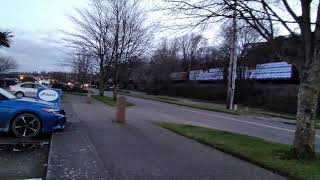 BNSF 7907 at the road idk the name of