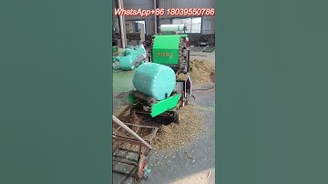 Green storage baling and wrapping machine