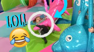 Oakley Gets Stuck On Kid Ride