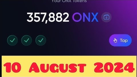 Onus Daily Code 10 August | Daily Code Onus Tap Tap | Onus Daily Code Today