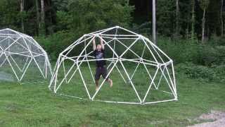 PVC Geodesic Dome Load Test