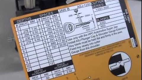 Cutting double sided keys with the HPC Automotive Super Jaw Kit