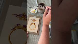 Something rare and beautiful, An Orchid Engagement Ring #portland #engagementrings #design