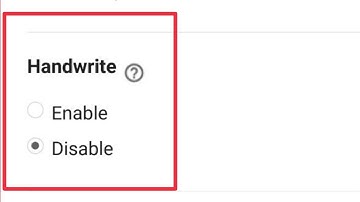 Enable | Disable Handwrite Search in Google Account