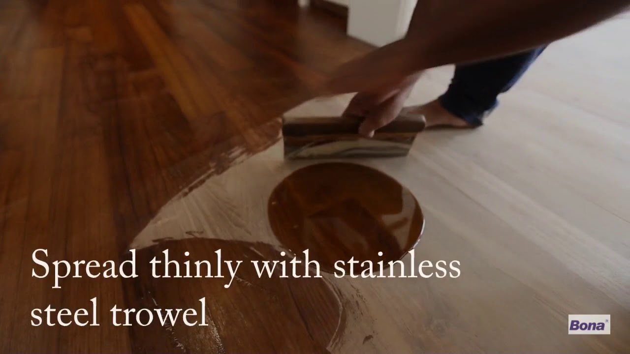 How to apply Bona Craft Oil on wood floors? YouTube