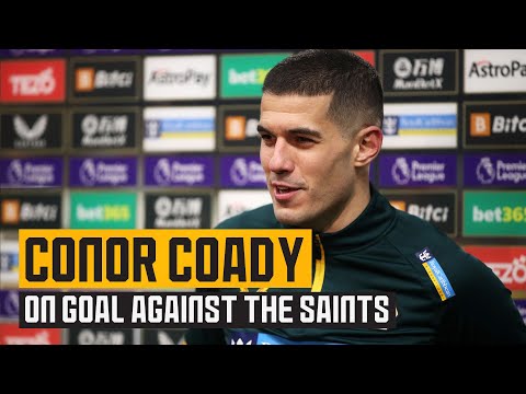 Goalscorer, Conor Coady, on Saturday's win over Southampton