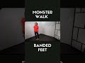 Monster Walk Banded Feet #youtubeshorts #exercise #rehabilitation #physicaltherapy