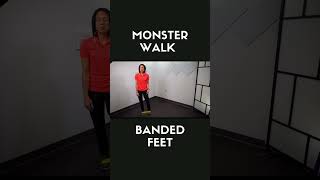 Monster Walk Banded Feet #youtubeshorts #exercise #rehabilitation #physicaltherapy