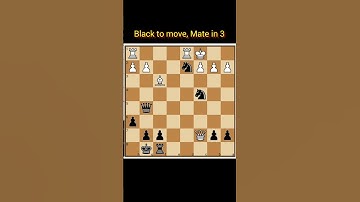 ||Mate in 3|| #shorts #chess  #checkmate #learnchess  #tactics #chessforbeginners #chessmatetricks