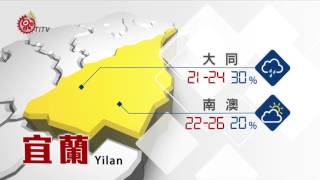 山海氣象 2017-07-01 TITV 原視新聞