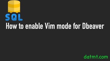 How to enable vim mode for dbeaver