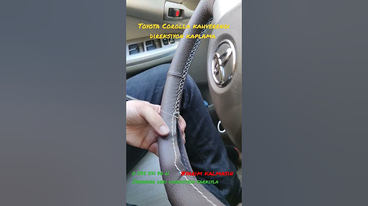 Toyota Corolla kahverengi direksiyon kaplama uygulaması