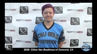 2020 Chloe Van Boekhout First Base And Outfield Softball Skills Video - Cali D