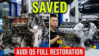 160,000km Audi Q5 3.0T Full Restoration: Oil Leak Repair + Suspension Overhaul