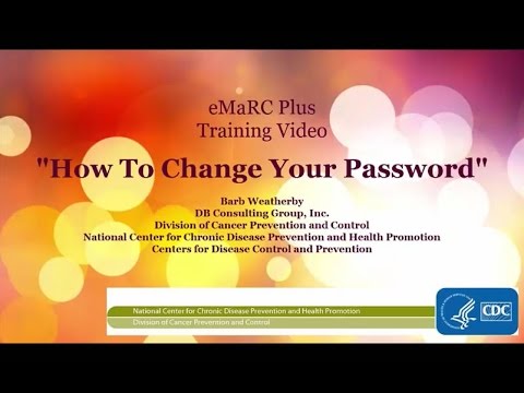 How to Change Your Password in eMaRC Plus