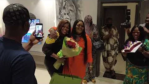 SEE WHAT HAPPENED AS ENIOLA BADMUS SURPRISE FUNKE AKINDELE ON HER  BIRTHDAY