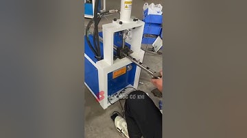 Đột lỗ tròn trên ống inox bằng máy đột dập thủy lực