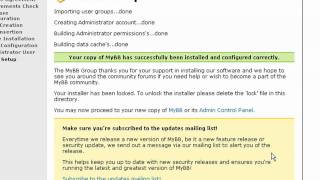 How to install MyBB