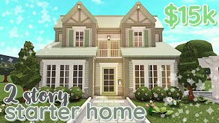 15k Bloxburg Starter House 2 Story Build *WITH VOICE*