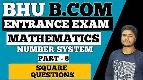 #8 Square Trick & Questions || Bhu B.com Entrance Exam 2020