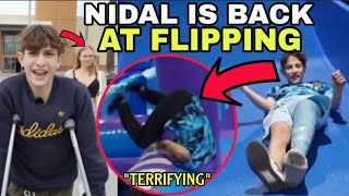 Nidal Wonder is NOW BACK FLIPPING AGAIN at TRAMPOLINE PARK w\/ Salish Matter After BRAIN SURGERY?! 😱😳