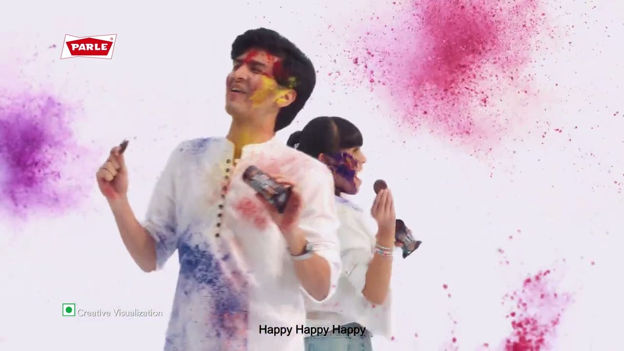 Parle Happy Happy Cookies |Holi| Rang lagao, nacho gao Happy Happy Happy | Gujarati