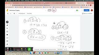 Distributive Property - Class Practice Problems
