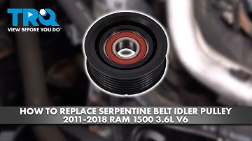 How to Replace Serpentine Belt Idler Pulley 2011-2018 Ram 1500 3.6L V6