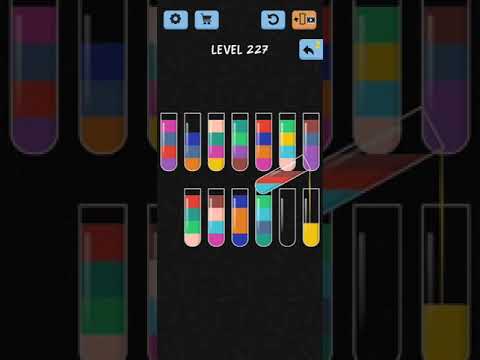 Water Color Sort Level 227 Walkthrough Solution iOS/Android