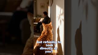 Why Cats Suddenly Sit Beside You and Look Away