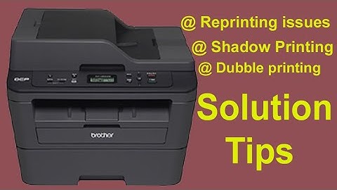 How to Fix reprinting Issue on Brother Printer DCP- L 2540 DW/DCP 7055 @technicaljasis