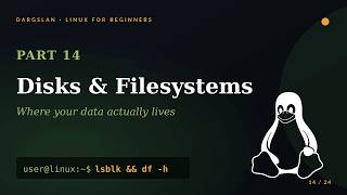 Linux for Beginners #14 — Disks &amp; Filesystems | Partitions, mount, fstab