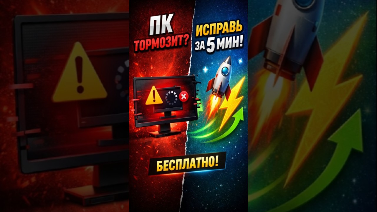 Как ускорить ПК бесплатно — рабочий способ ⚡️