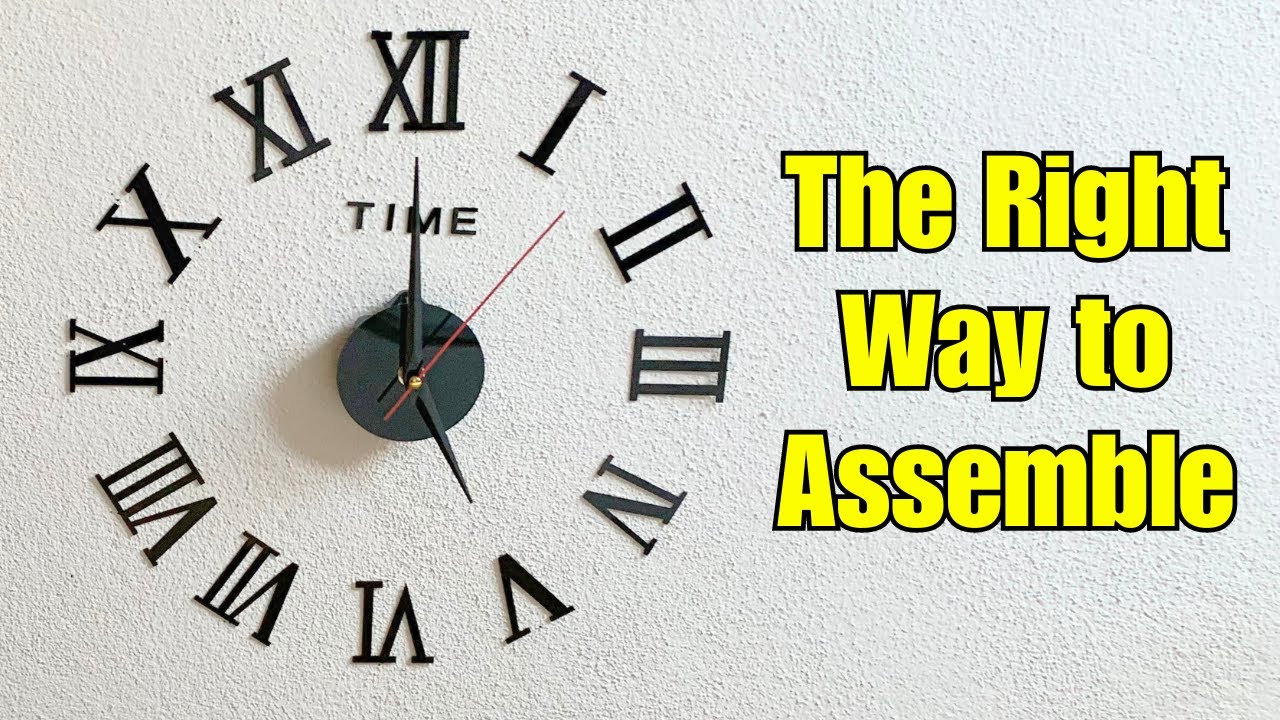How to Install a DIY 3D Wall Clock: Step by Step - YouTube