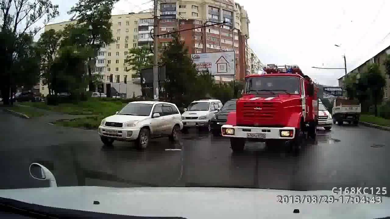 Авария с пожарной машиной