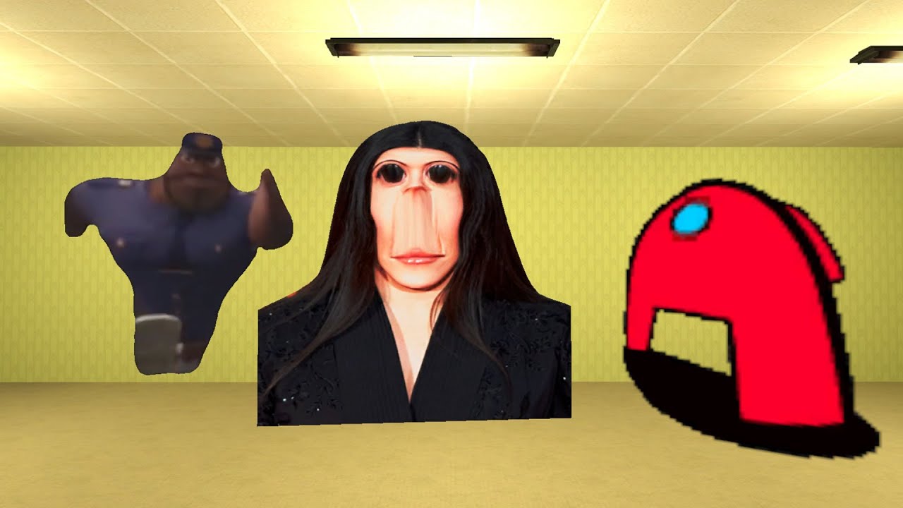 RosaliaBizcochito, Officer Earl And Scary Among Us In Nextbot Gmod