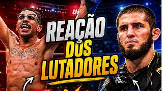 ISLAM MALKHACHEV E OUTROS LUTADORES REAGEM A LUTA DE CARLOS PRATES X MADALENA - REAÇÃO DOS LUTADORES