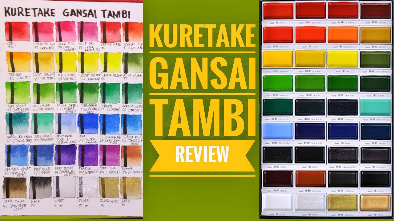 Kuretake Gansai Tambi "solid water colours" : is it worth it?