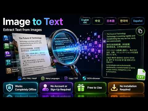 Image to Text (OCR) — Extract Text from Images (Free Online Tool)