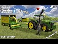 GRASS silage harvest with MrsTheCamPeR & John Deeres | Elmcreek | Farming Simulator 22 | Episode 19