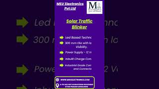 300mm Solar Traffic Blinker | Heavy Duty MS Body 🚥☀️ | MSV Electronics