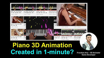 How to create Piano 3D Animation - Concert Creator AI Tutorial