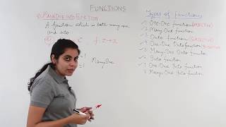Class 12th – Many One Into Function | Relation and Functions | Tutorials Point