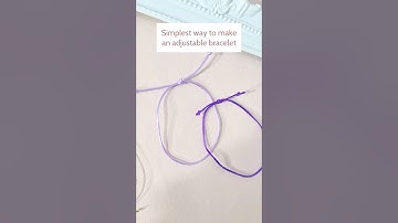 How to Make a Sliding Knot DIY bracelet friendship family gift craft Raksha Bandhan jewellery making