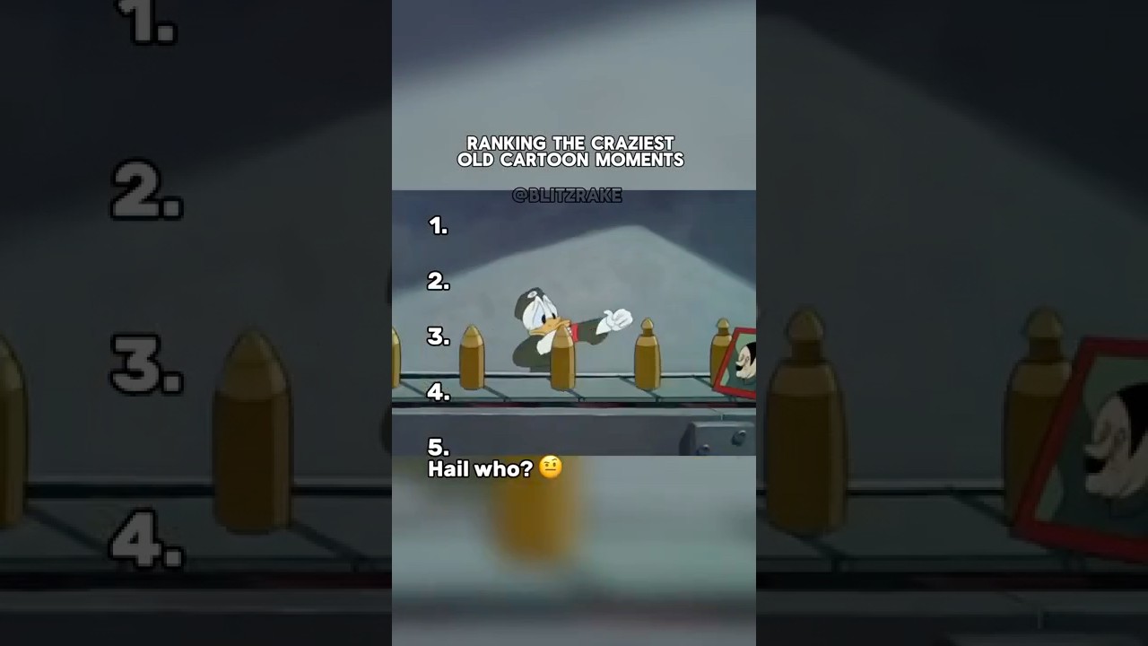 Сумасшедшие моменты из старых мультфильмов 