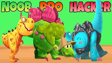Tijdreizen Dino Bash 🐲⏳ – Noob vs Pro vs Hacker