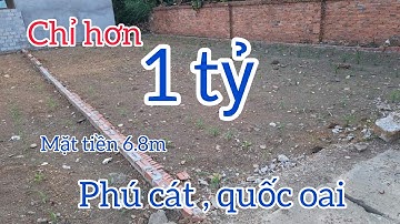 Bán đất xã phú cát quốc oai tài chính chỉ hơn 1 tỷ 114m