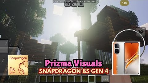 Prizma Visuals on Snapdragon 8s Gen 4 | Minecraft Bedrock Ultra Graphics Test!